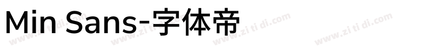 Min Sans字体转换